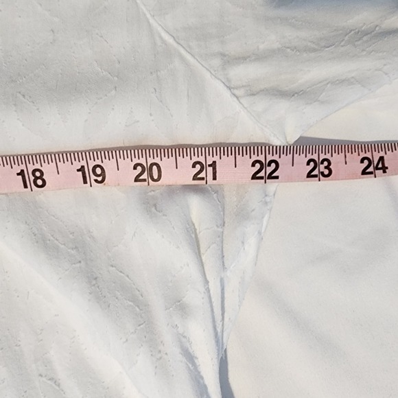 Tommy Bahama White Blue Embroidered Tiered Bell Sleeve Tunic Dress L - Picture 5 of 6